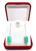 Comprar Aros Colgantes Amazonita Natural Plata Ley 925