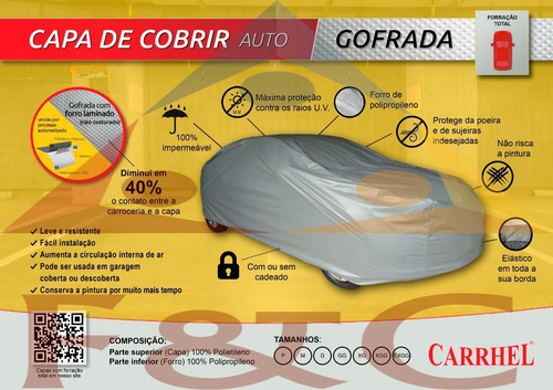 Imagem 2 de 5 de Capa Para Carro Tracker Forrada Cadeado 100% Impermeável