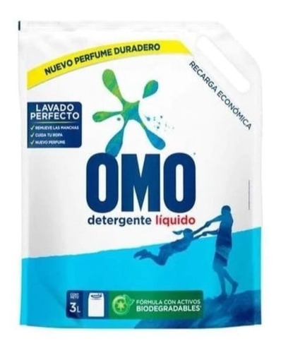 Detergente Liquido Matic Multaccion Omo Doypack 3 Lt