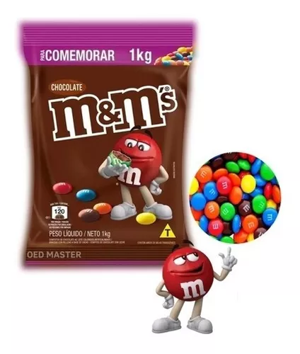 Confeites de Chocolate - m&m - 1Kg