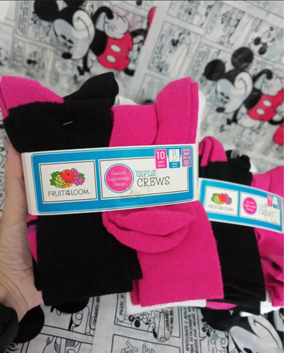 Medias Marca Fruit Of The Loom  Disponible En Talla S,m,l