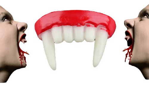 Máscara Decorativa Para Dentaduras Postizas Vampiro Zombie