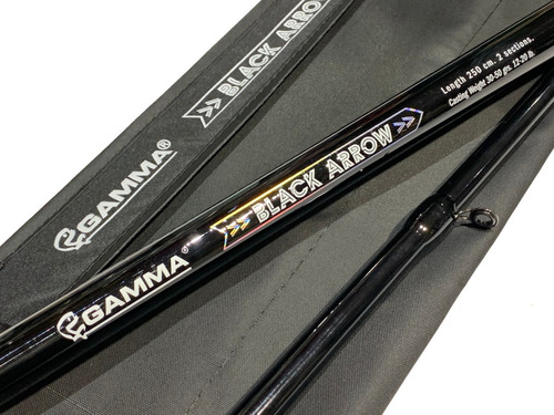 Caña Gamma Black Arrow 2,50mts Bait 2 Tram 12-20lbs Grafito