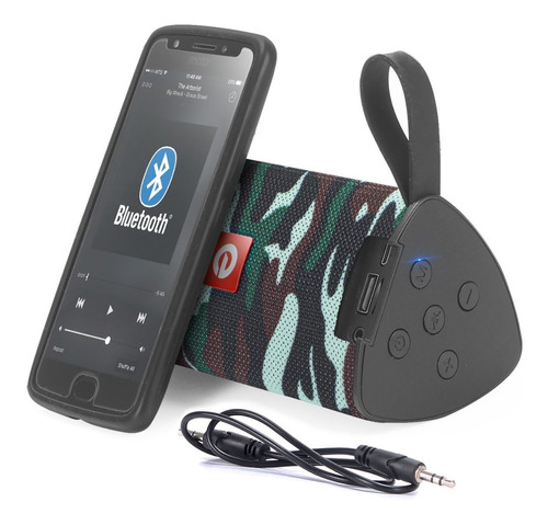 Caixa Caixinha De Som Portátil Bluetooth Exbom M33bt Mp3 Fm