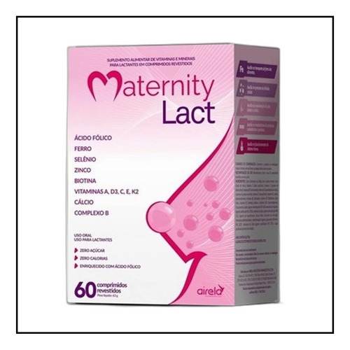 Kit 4x Vitamina Maternity Lact 60 Cpr Revestidos - Natulab