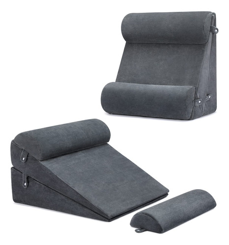 Oasisspace Juego De 4 Almohadas De Cuña Para Cama, Almohad.