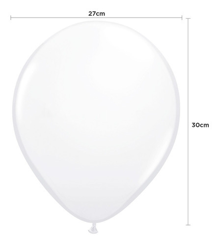 Globo vesical de cristal transparente de 12 pulgadas, 25 unidades