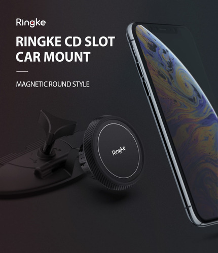 Imagen 8 de 9 de Soporte Celular Auto Magnético Ringke Para Cd Slot