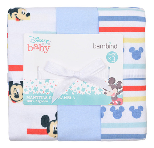 Set Mantitas Franela Mickey, Bambino