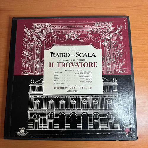 Disco Lp Il Atrovatore  Callas Di Stefano Karajan