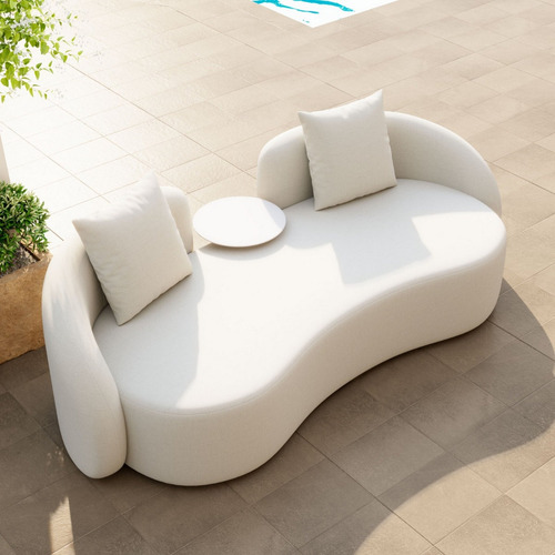 Love Seat Exterior Sunny Isles Beige Këssa Muebles