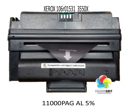 Toner Generico 106r01531 Negro Remplazo Xerox 3550 11k