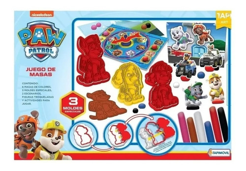 Set De Arte C/masas Accesorios Paw Patrol Patrulla Canina Ed