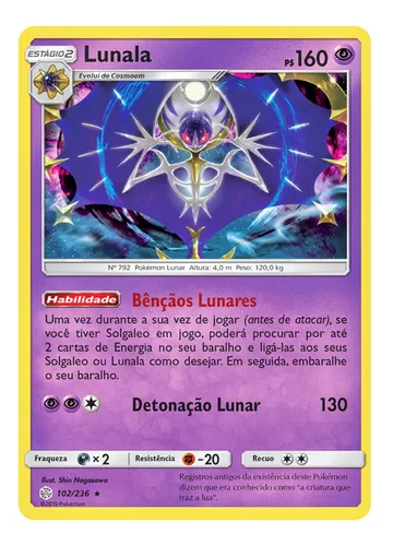 Kit Pokémon Lendário Solgaleo Gx Lunala Gx Ultra Necrozma Gx