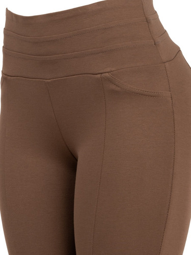 Imagen 5 de 6 de Pantalon De Vestir Entallado, Grueso, Tiro Alto, Leggin.