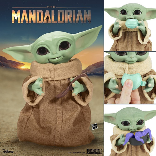 Grogu Animatronic Child Baby Yoda Snackin Galactic Star Wars