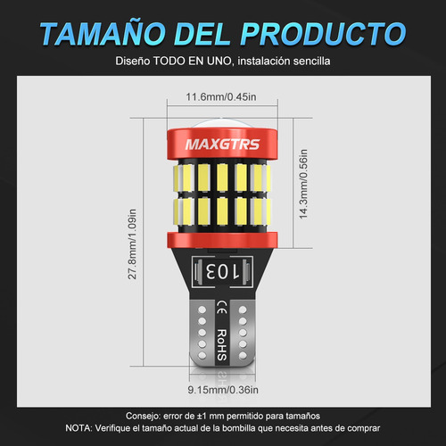 5 × T10 Piscando Estroboscópio 194 W 5 W Led 3014 Smd 12 V