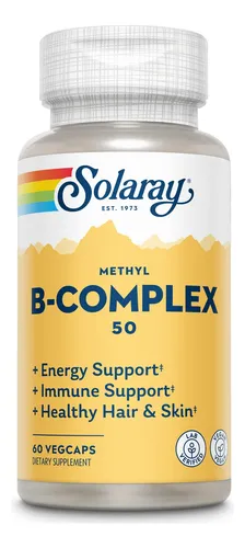 Suplemento Solaray Methyl B Complex 50 Mg Para Cabello Y Pie