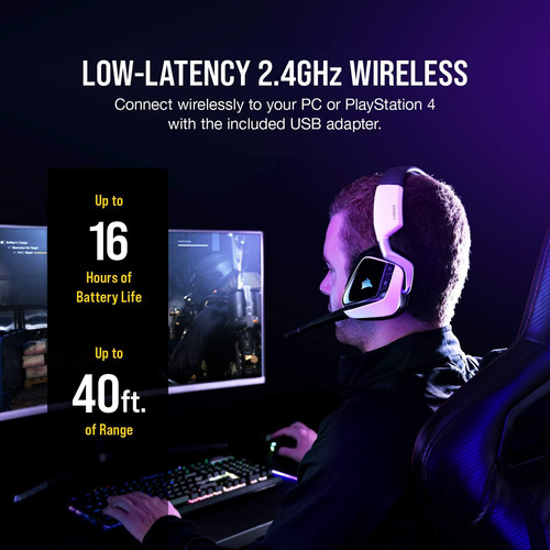 Corsair Void Rgb Elite Auriculares De Juegos Inalámbricos -