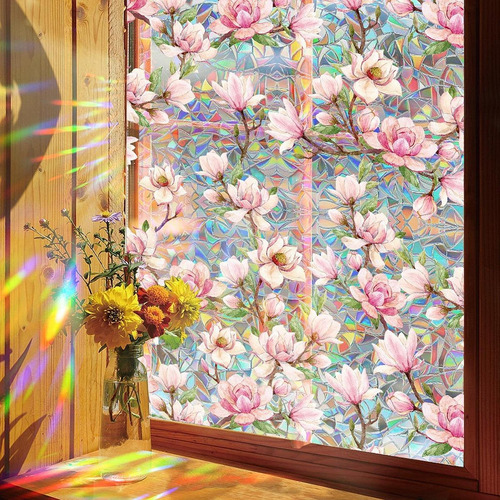 Calcomanía Pegatina De Vidrio Ventana De Flores De Estilo A