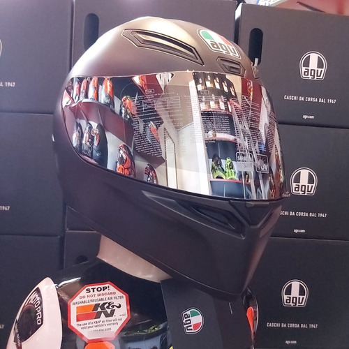 Imagen 2 de 9 de Mica Cromo Para Casco Agv K1 Y K3 Originales