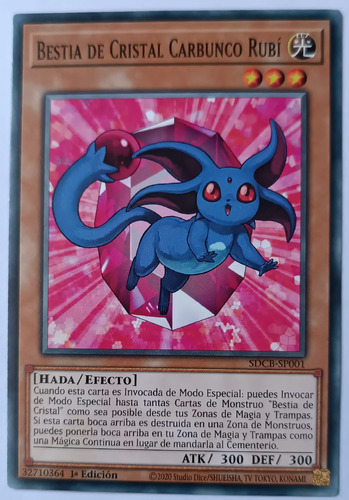 Yugioh! Crystal Beast Ruby Carbuncle Sdcb-sp001 (español) 1a