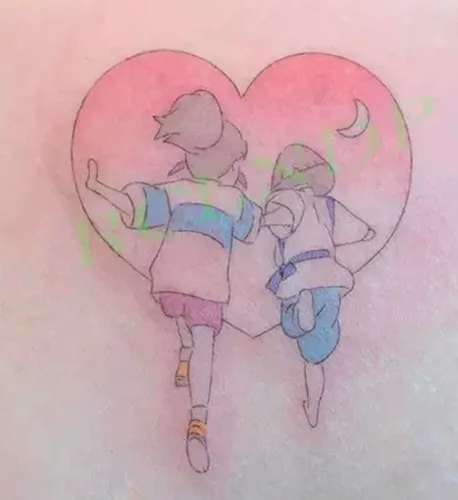 El Viaje De Chihiro & Ponyo En El Acantilado Pack Tatuaje