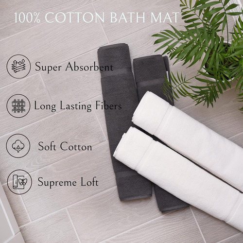 Alfombrillas De Baño Para Ducha O Bañera De Pacific Linens,