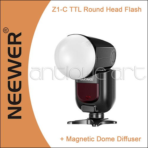 A64 Flash Neewer Z1-c Speedlite Canon Godox V1 Dome Filtros (Usado)