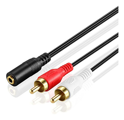 Obvis-adaptador De Cable De Audio Estéreo De 0.138 in A Rca