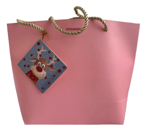 Bolsas De Regalo Para Navidad Mas Tarjetas Navideñas X 6 Und