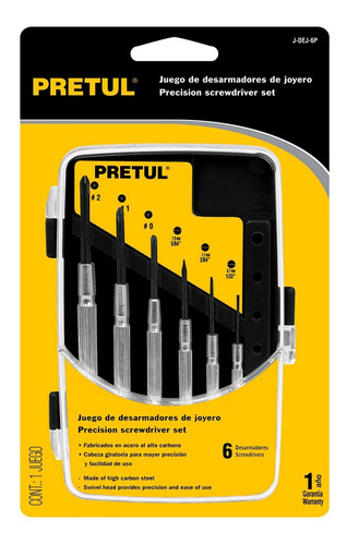 Imagen 3 de 7 de 21382 Pretul Juego Desarmadores Precision Plana Phillips 6