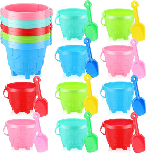 Juego De 20 Cubos De Playa Y Palas De Arena Para Niños, Jueg