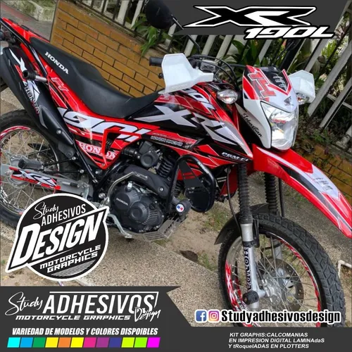 Calcomanias Xr 190l Honda Personalizadas Kit De Stickers