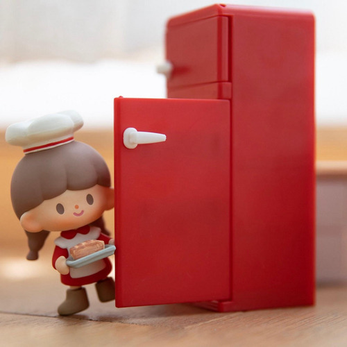 2 12 Escala Móveis De Casa De Bonecas Modelo De Vermelho