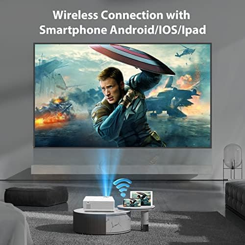 Proyector Con Wifi Y Bluetooth, Proyector De Películas Con
