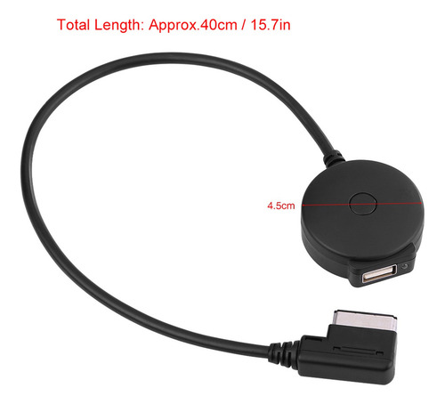 Q Coche Ami Mdi Bluetooth Audio Aux Hembra Cable Adaptador