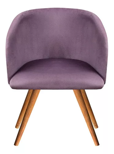 Silla de Diseño Terciopelo Morado