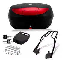 Comprar Bau Pra Moto 45 Litros Para 2 Capacetes Original Universal