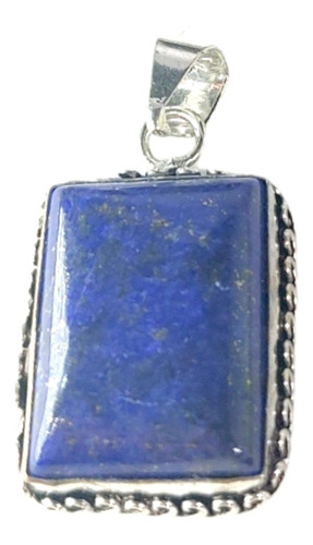 Dije De Lapis Lazuli  Con Plata Tibetana 925 #3