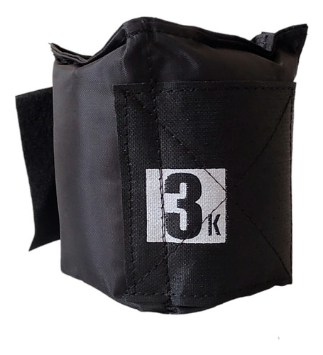 Pesas Fitness Par De Polainas Para Tobillos 3kg Cada Una Negro