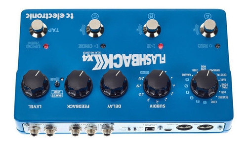 Imagen 5 de 5 de Pedal de efecto TC Electronic Flashback 2 X4 Delay celeste