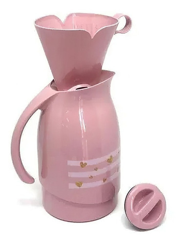 Imagem 5 de 7 de Bule Garrafa Termica 700ml + Brinde Suporte Filtro Sanremo