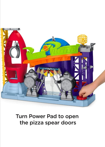Imaginext Toy Story Escenario Pizza Planeta Con Muñeco Buzz