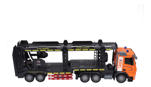 Sonido Rc Semi Truck Trailer De Doble Capa Con Todas Las Fun