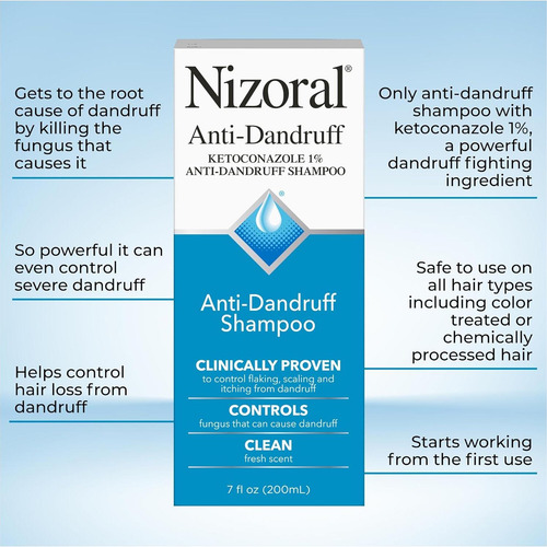 ChampĂș Anticaspa Nizoral 1% Ketoconazol 621 Ml (paquete De