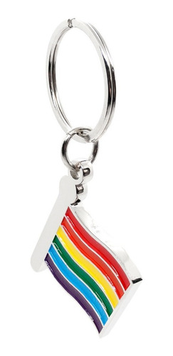Llavero Metálico Zab, Diseño Bandera Orgullo Lgbtiq+