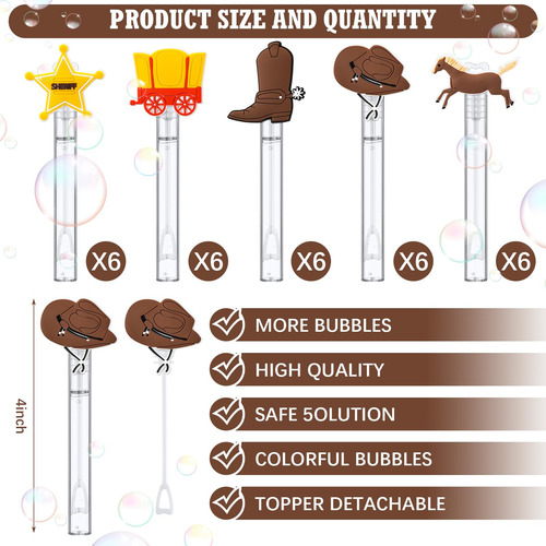 Recuerdos Fiesta Burbujas Niños Y Niñas Varitas Tubo Bulk Color