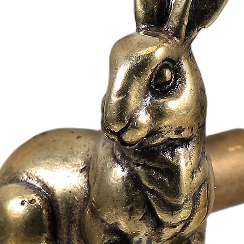 Pomo De Latón Macizo Con Forma De Conejo Para Cajón, 2 Unida