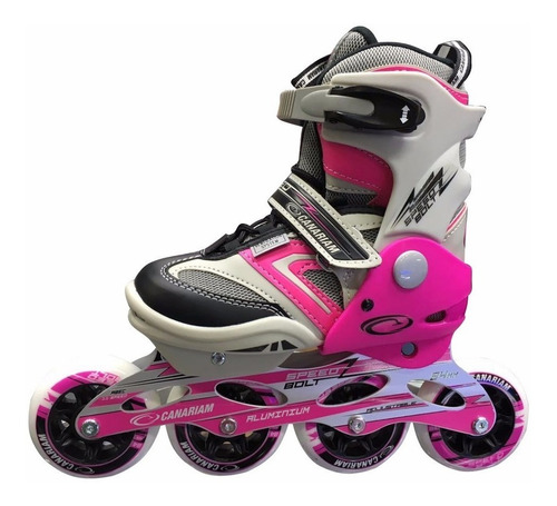 Patines En Línea Canariam Speed Bolt Ajustables Curso Gratis
